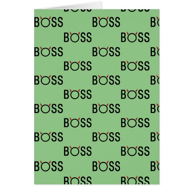 Cartão Engraçado Chefe (Frente)