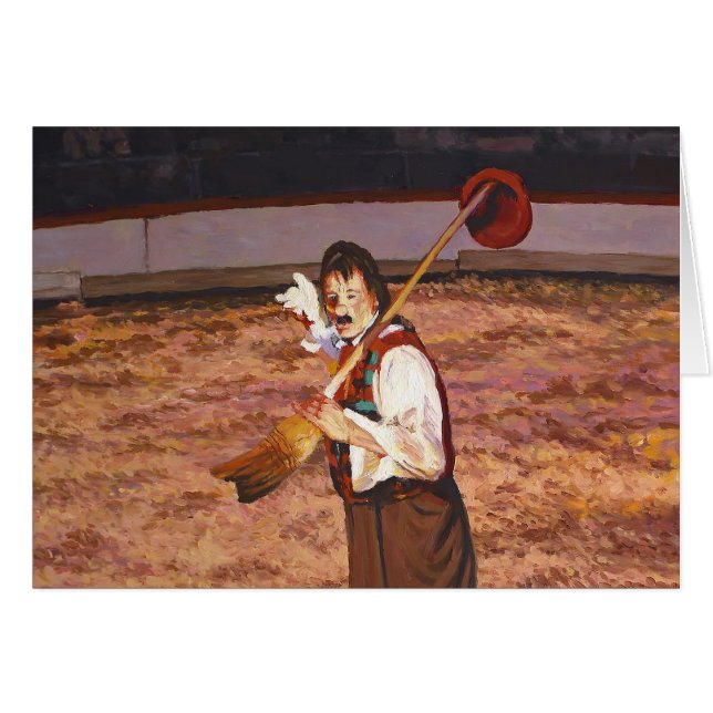 Cartão Engraçado Circo Flora Palha Delira Crianças (Frente horizontal)