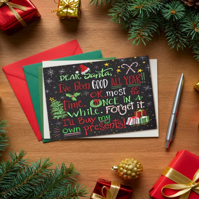 Cartão Engraçado Citação de Feliz Natal Caros Papais noei (Criador carregado)