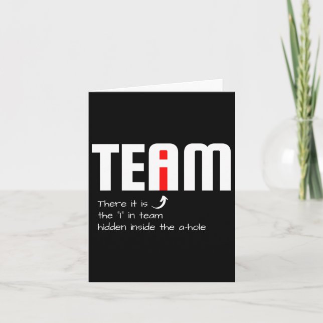 Cartão Engraçado Colega De Equipe Sarcástica, Encontrei O (Frente)