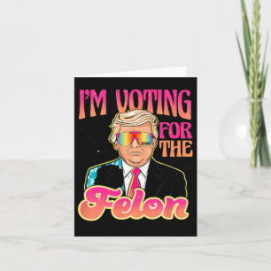 Cartão Engraçado Com O Voto Cruel 4 Trump 2024 Presentes