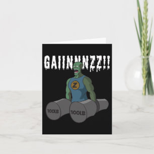 Cartão Engraçado, Cota de Criança de Artes, Gym zombies Q