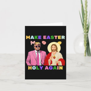 Cartão Engraçado Cristo Jesus Faça a Páscoa Sagrada Novam