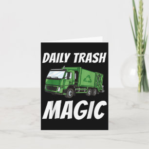 Cartão Engraçado Daily Trash Magic Cote Figurino Lixo Tru
