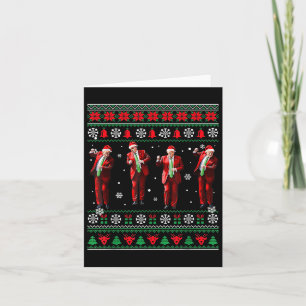Cartão Engraçado Dança Papai Noel Natal Pajam