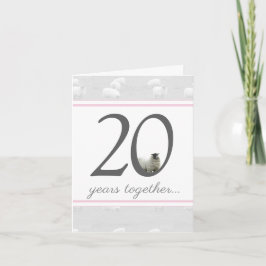 Cartão engraçado de aniversário de 20 anos de casa