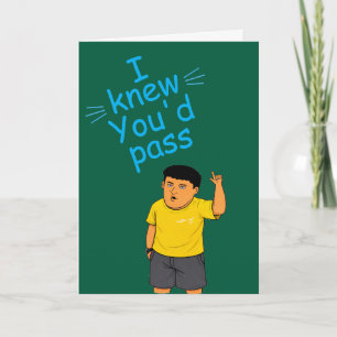 Cartão engraçado de aprovação no exame da ordem