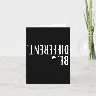 Cartão Engraçado De Cabeça Para Baixo Ser Homens Diferent