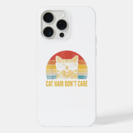 Cartão Engraçado de Cabelo de Gato Não Me Importo