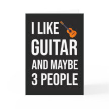 Cartão Engraçado de Guitarrista Para Amante de Gui