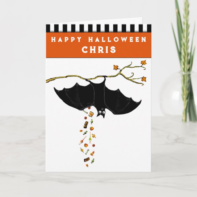 Cartão engraçado de Halloween (Frente)
