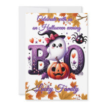 Cartão engraçado de Halloween personalizável