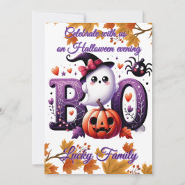 Cartão engraçado de Halloween personalizável