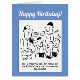 Cartão Engraçado de Pais para Dia de Esportes Esco