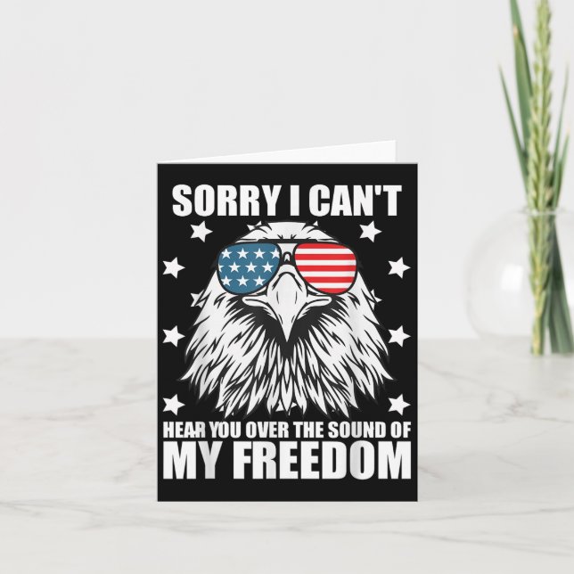 Cartão Engraçado, Desculpe Não Te Ouvir Pelo Som Do Meu D (Frente)