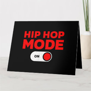 Cartão Engraçado Design de Hip Hop para Homens Homens 90