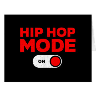 Cartão Engraçado Design de Hip Hop para Homens Homens 90
