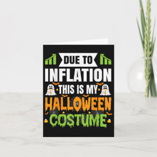 Cartão Engraçado Devido À Inflação Este É O Meu Costum De