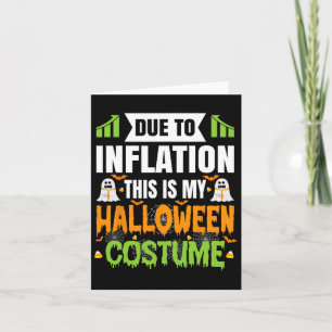 Cartão Engraçado Devido À Inflação Este É O Meu Costum De