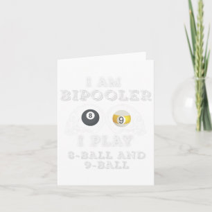 Cartão Engraçado Dizer Bipooler Jogar Homens De Bola 8 E 