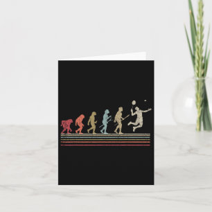 Cartão Engraçado Dminton Vintage - Evolução Do Estilo Ret