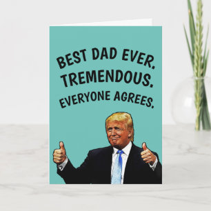 CARTÃO ENGRAÇADO DO DIA DOS PAIS DE DONALD TRUMP