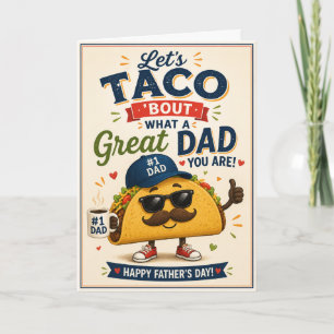 Cartão engraçado do Dia dos Pais: Taco 'Bout um Pa