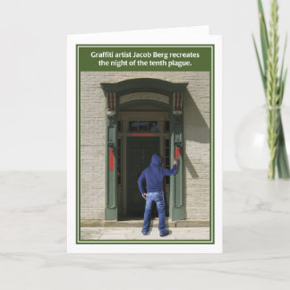 Cartão engraçado do Passover do décimo praga do