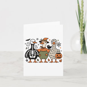 Cartão Engraçado Doido de Bobo-Fantasma do Halloween