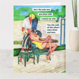 Cartão Engraçado, dona de casa dos anos 50