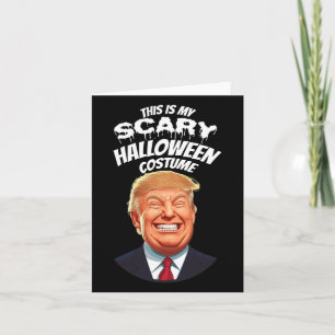 Cartão Engraçado Donald Trump Assustador Halloween Presid