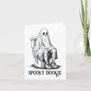 Cartão Engraçado Dookie imaturo Halloween
