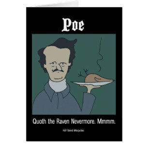 Cartão Engraçado - Edgar Allan Poe