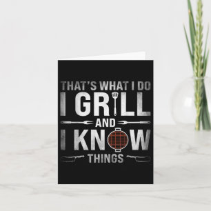 Cartão Engraçado Engraçado Barbecue Churrasco Fumante Car