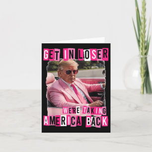 Cartão Engraçado Entrar Em Perdedor Estamos Levando A Amé