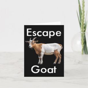 Cartão Engraçado Escape Goat Scapegoat Animal Huda Humor 