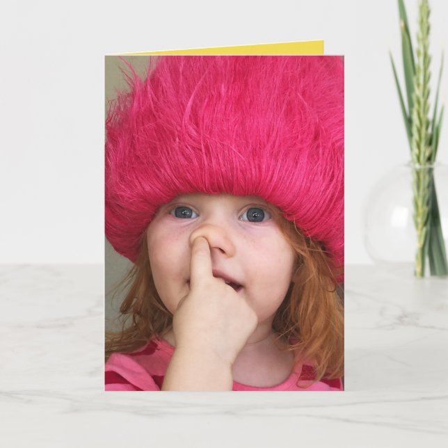 Cartão engraçado - escolheu este - mensagem feita (Frente)