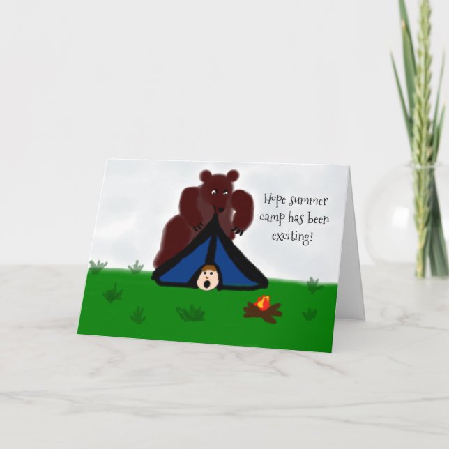 Cartão Engraçado "Espero que esteja se divertindo no acam (Frente)