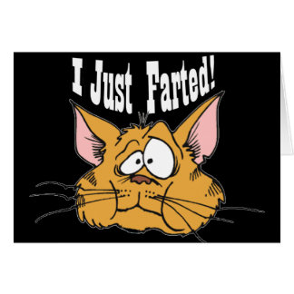 Cartão Engraçado eu apenas Farted presentes rudes