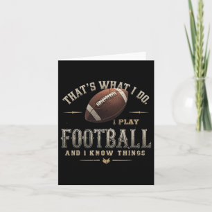 Cartão Engraçado Eu Jogar Futebol E Sei De Coisas Dizendo