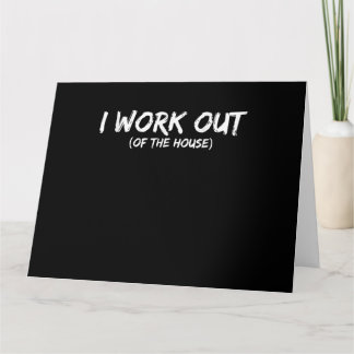 Cartão Engraçado Eu Sair Para Os Ratos De Gym - Quarenten