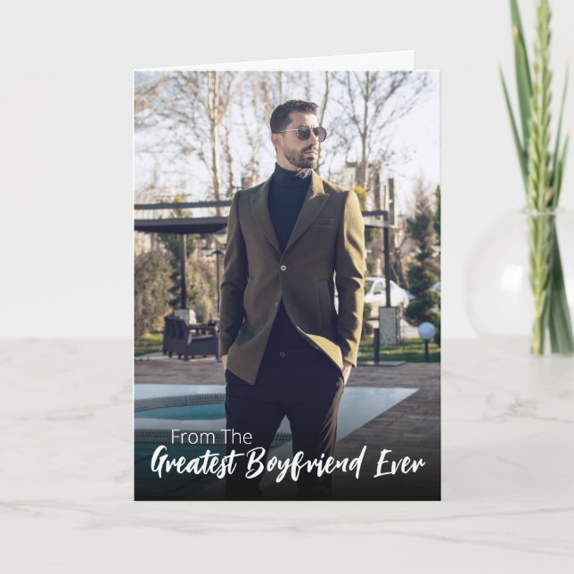 Cartão Engraçado - Eu te tive em Olá - Foto Dia dos Namor (Frente)