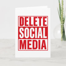 Engraçado Excluir Mídia Social Anti Internet Minim