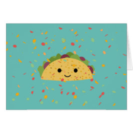 Cartão Engraçado Fantastaco Birthday Kawaii Taco