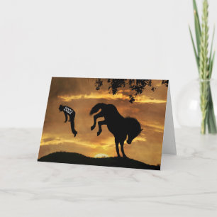 Cartão Engraçado Feliz ano novo 2023 Cowboy