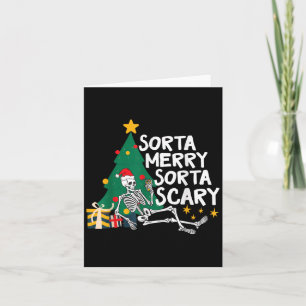 Cartão Engraçado Feliz de Natal Sorta Y Xmas Pele