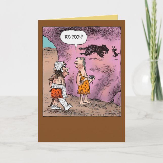 Cartão Engraçado ficar bem pago para amigos e família (Frente)