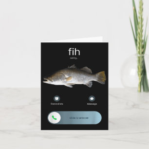 Cartão Engraçado Fih Chamar, Fih Chamar Memória, Fih Fis