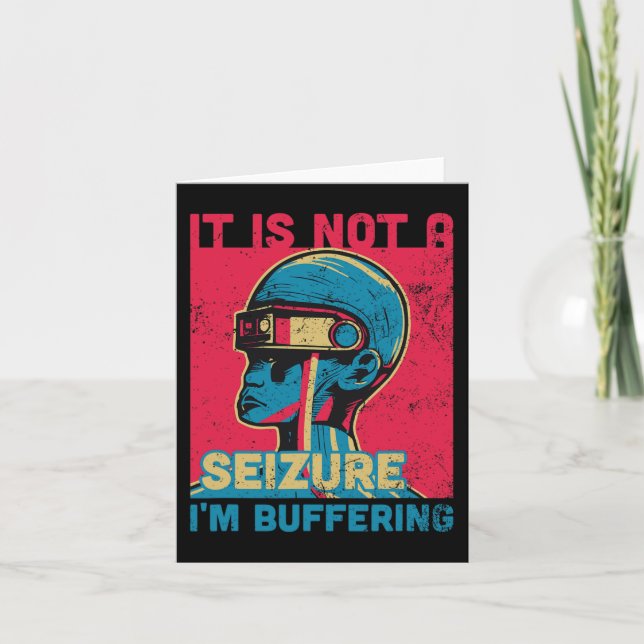 Cartão Engraçado - Fita roxa para a Epilepsia Awarene (Frente)