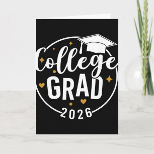 Cartão Engraçado Graduado Universitário 2026 Graduação Es